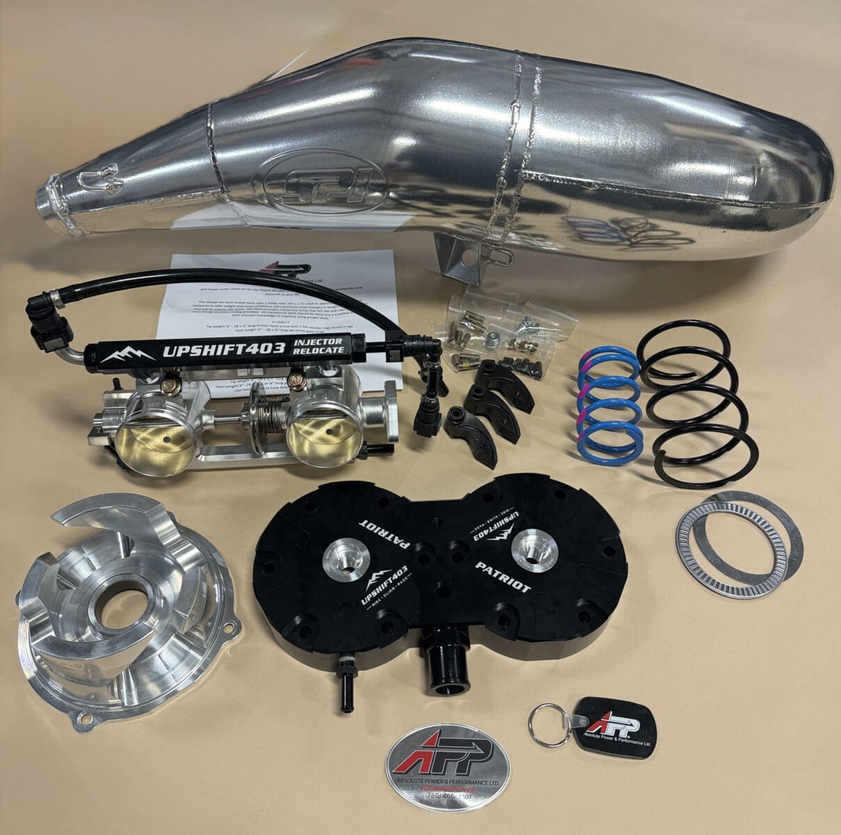 UpShift403 Polaris Patriot Single Pipe Power Package